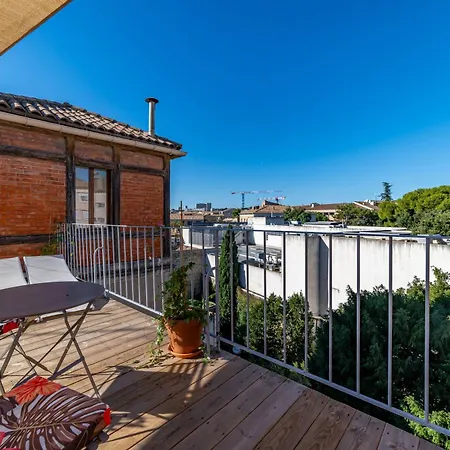 La Terrasse Suspendue Des Arenes - Nuit A 아파트 님